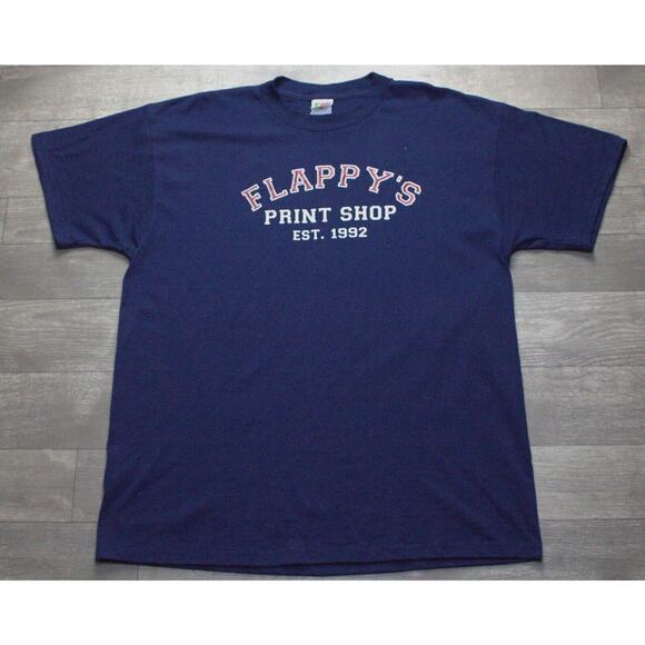Vintage Fruit Of The Loom Best Flappy's Print Shop 92 Size XL - Picture 2 of 4